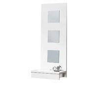 Pegane Console murale avec miroir - Blanc