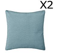 Pegane Coussins Déhoussables - Bleu - 38 x 38 cm (2 unités)