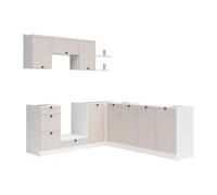 Cuisine d'angle complète 200x220 cm, Meubles de cuisine, plan de travail Non inclus