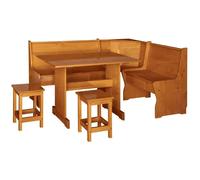 Pegane Ensemble d'angle en pin massif coloris miel