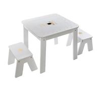 Pegane Ensemble table et 2 chaises - Multicolore