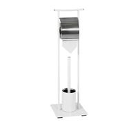 Pegane Ensemble WC - Blanc chromé