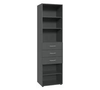 Pegane Étagère 3 tiroirs - Graphite