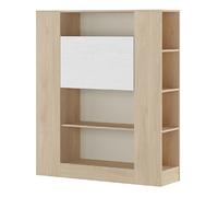 Pegane Étagère bureau - Bois clair