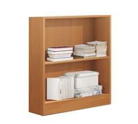 Pegane Étagère colonne 2 tablettes - Merisier