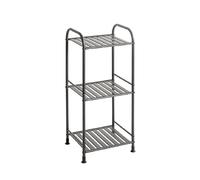 Pegane Étagère colonne 3 niveaux - Anthracite