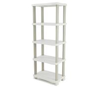 Pegane Étagère colonne 5 niveaux - Beige