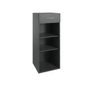 Pegane Étagère colonne avec tiroir - Graphite
