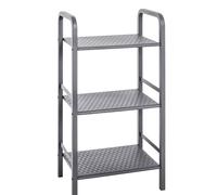 Pegane Étagère colonne métal - Gris