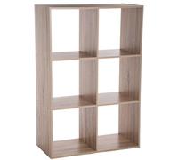 Pegane Étagère cube 6 cases - Beige