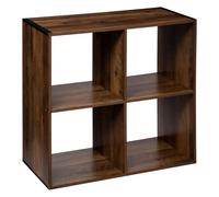 Pegane Étagère cube bois - Marron foncé