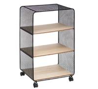 Pegane étagère cube métal et bois - Noir