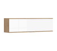 Pegane Étagère murale à charnières - Chêne et blanc