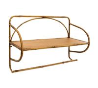 Pegane Étagère murale en métal - Marron
