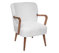 Pegane Fauteuil avec accoudoirs - Blanc
