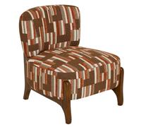 Pegane Fauteuil chenille motifs - Crème