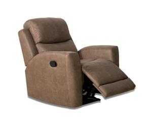Pegane Fauteuil relax simili cuir - Anthracite