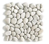 Pegane Galet de mer blanc mat