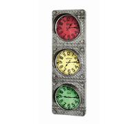 Pegane Horloge murale métal - Anthracite