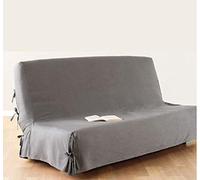 PEGANE Housse de clic clac Coloris Gris Clair 100% Coton - Dim : 140 X 200 cm