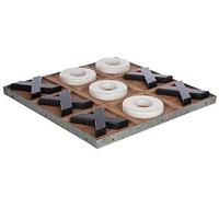 PEGANE Jeu de Morpion en MDF et Sapin, Vintage - Dim : L.35 x l.35 x H.2,9 cm