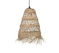 PEGANE Lampe Suspendue, Suspension luminaire en Roseau Coloris Naturel - diamètre 28 x Hauteur 48 cm