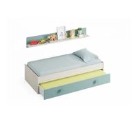 Pegane Lit d'appoint avec tiroir - Blanc