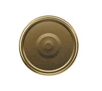 PEGANE Lot de 12 Capsules couvercles Bouchons 100 mm dorées Stérilisables avec Flip pour Pots et bocaux en Verre - IRIOS -