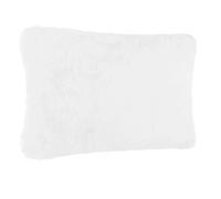 Pegane Lot de 2 Coussins Fourrure - Blanc
