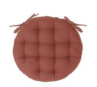 PEGANE Lot de 2 galettes de Chaise Ronde Coloris Terracotta - D. 38 cm