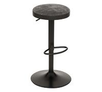 Pegane Lot de 2 tabourets de bar - Noir