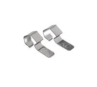 PEGANE Lot de 24 Clips en Acier Inoxydable argentée pour Fermeture des bocaux en Verre- IRIOS -