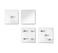 Pegane Lot de 3 patères avec miroir