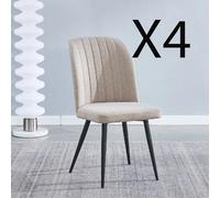 Pegane Lot de 4 - Beige