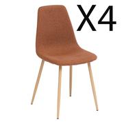 pegane Lot de 4 Chaises Ambre