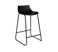Pegane Lot de 4 tabourets de bar - Noir
