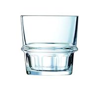 PEGANE Lot de 6 Gobelets Forme Basse en Verre trempé - 25cl
