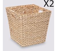 Pegane Lot de boîtes de rangement - Naturel