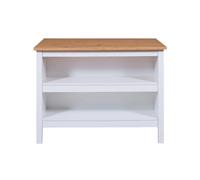 Pegane Meuble bas de cuisine - Blanc chêne
