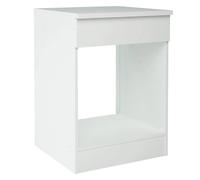 Pegane Meuble bas four cuisine - Blanc