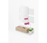 Pegane Meuble d'entrée moderne - Blanc mat