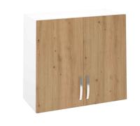 PEGANE Meuble Haut de Cuisine avec 2 Portes Coloris Chêne Albar - Hauteur 70 x Longueur 80 x Profondeur 35 cm