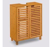 PEGANE Meuble lavabo en Bambou - Dim : L. 60 x P. 28 x H. 58.5 cm
