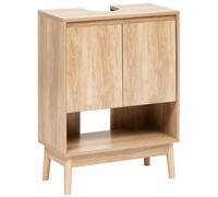Pegane Meuble sous-vasque 2 portes - Bois clair