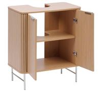 Pegane Meuble sous-vasque 2 portes - Bois clair