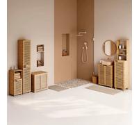 Pegane Meuble sous-vasque bambou - Marron