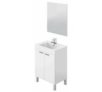 Pegane Meuble sous-vasque salle de bain - Blanc