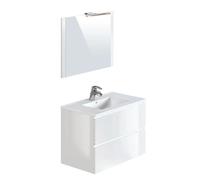 Pegane Meuble sous-vasque salle de bain - Blanc