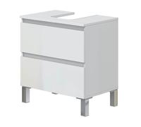 Pegane Meuble sous-vasque salle de bain - Blanc