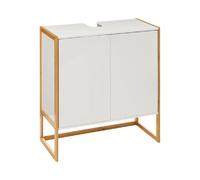 Pegane Meuble sous-vasque salle de bain - Blanc naturel